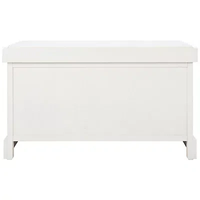 Kirkland's Upholstered Lanie 2-drawer Storage Bench In White