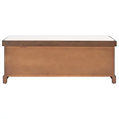 Kirkland's Upholstered Lanie 3-drawer Storage Bench In Brown