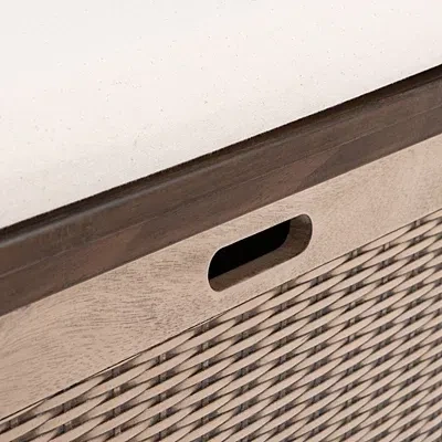 Kirkland's Upholstered Lanie 3-drawer Storage Bench In Brown