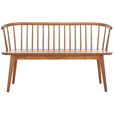 Kirkland's Honey Brown Wood Spindle Blanchard Bench In Brown