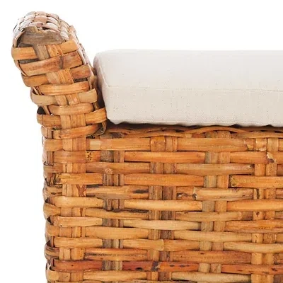 Kirkland's Woven Wood Catharine Bench In Brown