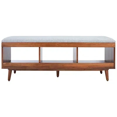 Kirkland's Linen Norma Open Shelf Wood Bench In White