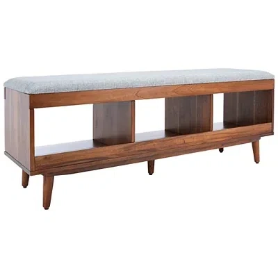Kirkland's Linen Norma Open Shelf Wood Bench In White