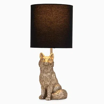 Kirkland's Leaf Fox Table Lamp In Multi