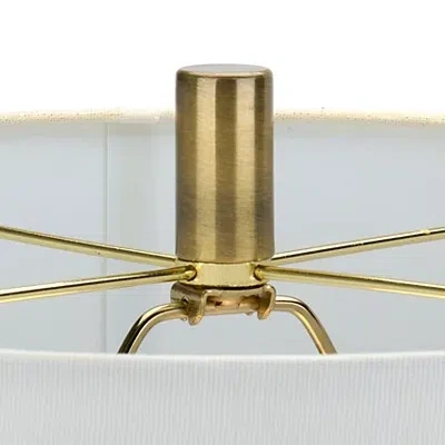 Kirkland's Fowler Ribbed Taper Table Lamp In Neutral