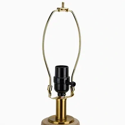 Kirkland's Fowler Ribbed Taper Table Lamp In Neutral