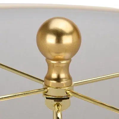 Kirkland's Shimmer Damask Lillian Table Lamp In Gold