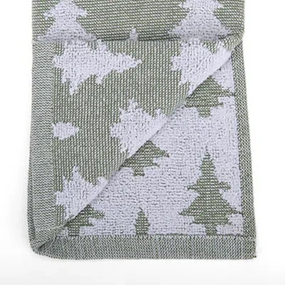 Kirkland's Jacquard Tree Kitchen Towels In Gray