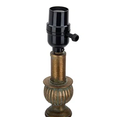 Kirkland's Distressed Gold Resin Buffet Lamp In Gold