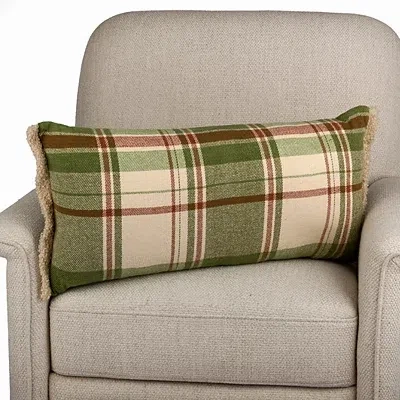 Kirkland's Lets Get Cozy Plaid Lumbar Pillow In Multi