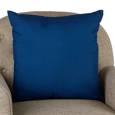 Kirkland's Stella Floral Print Pillow In Blue