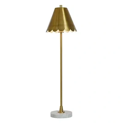 Kirkland's Scalloped Shade Daphne Buffet Lamp In Gold