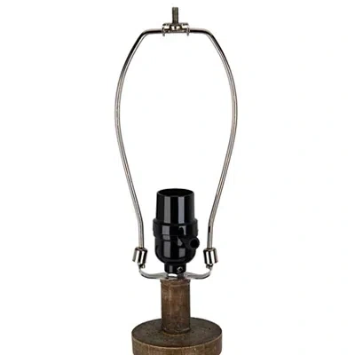 Kirkland's Buffet Lamp With Blue Plaid Shade In Multi