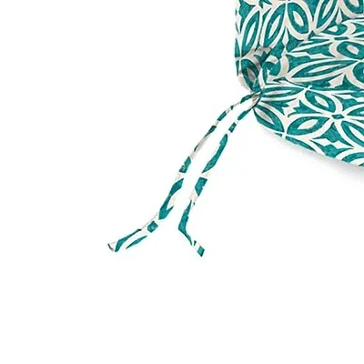 Kirkland's Celestial Teal Geometric Outdoor Chaise Cushion In Green
