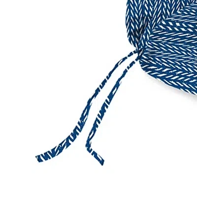 Kirkland's Dash Outdoor Chaise Cushion With Ties In Blue