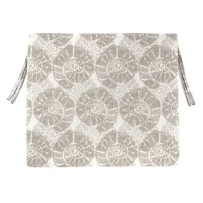 Kirkland's Conch Shell Outdoor Seat Cushions In Gray