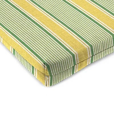 Kirkland's Green Striped Seat Cushions In Green