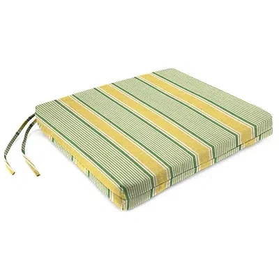 Kirkland's Green Striped Seat Cushions In Green