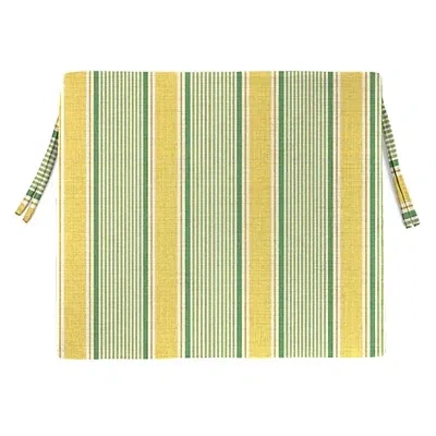 Kirkland's Green Striped Seat Cushions In Green