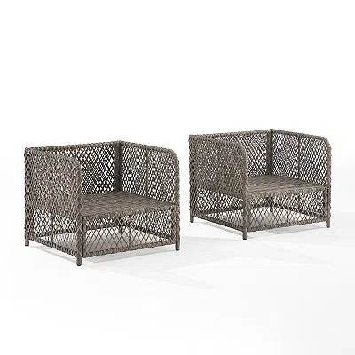 Kirkland's Wicker Outdoor Chairs With Cushions In Multi