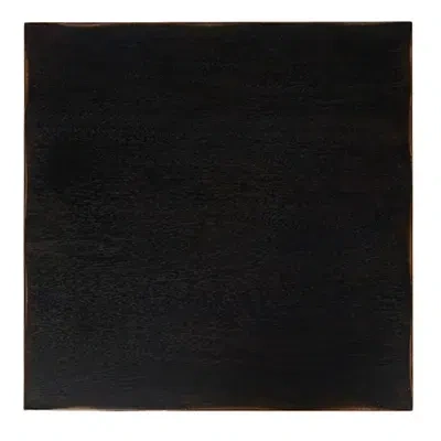 Kirkland's Distressed Black Wood Square Dain End Table In Black