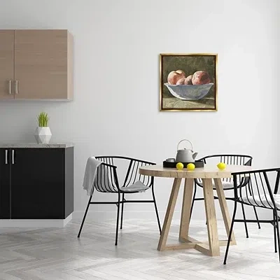 Kirkland's Apples In A Bowl Framed Canvas Art Print In Multi