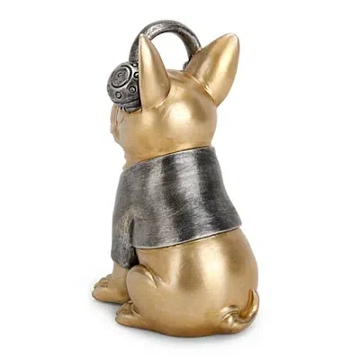 Kirkland's Sporty Frenchie Figurine In Gold