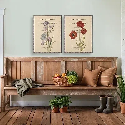 Kirkland's Poppies Book Page Framed Art Print In Neutral