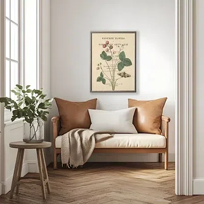 Kirkland's Strawberries Book Page Framed Art Print In Multi