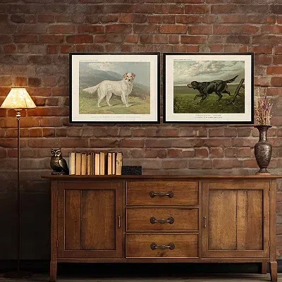 Kirkland's Gordon Setter Bookplate Framed Art Print In Multi