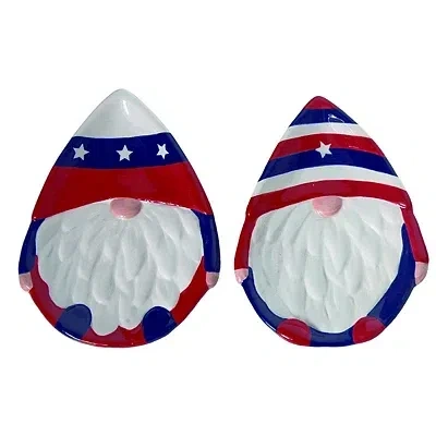 Kirkland's Uncle Sam Gnome Plates In Multi