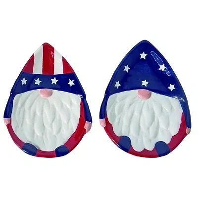 Kirkland's Uncle Sam Gnome Plates In Multi