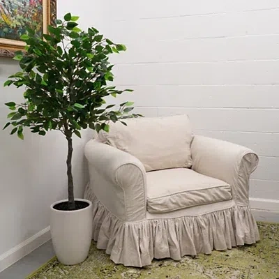 Kirkland's Tree In White Ceramic Pot In Green