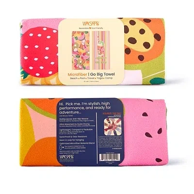 Kirkland's Squeeze The Day Reversible Microfiber Beach Towel In Multi