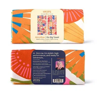 Kirkland's Jolies Fleurs Reversible Microfiber Beach Towel In Multi