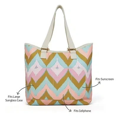 Kirkland's Chevron Tote Bag In Multi