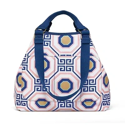 Kirkland's Greek Key Tile Tote Bag