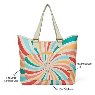 Kirkland's Sun Stripes Tote Bag In Multi