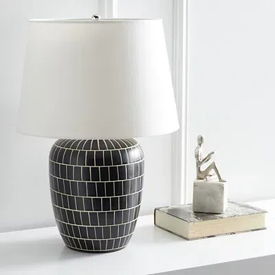 Kirkland's Mosaic Adaline Table Lamp In Black