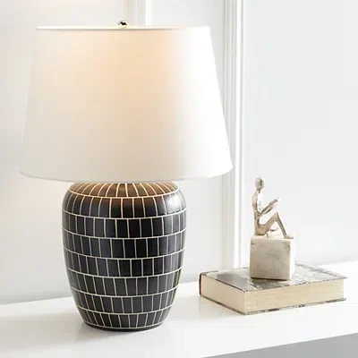 Kirkland's Mosaic Adaline Table Lamp In Black