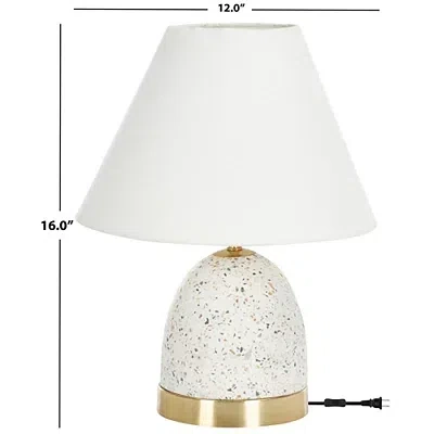 Kirkland's Terrazzo Libbie Table Lamp In White