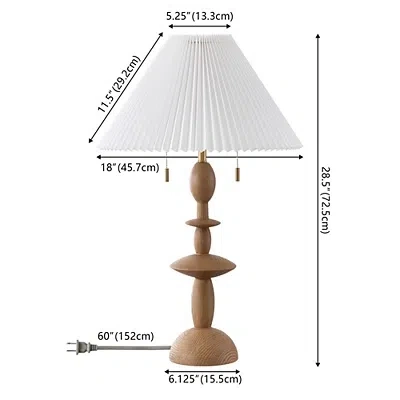 Kirkland's Stacked Double Pull Chain Table Lamp In Brown