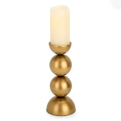 Kirkland's Orb Pillar Candle Holder In Gold