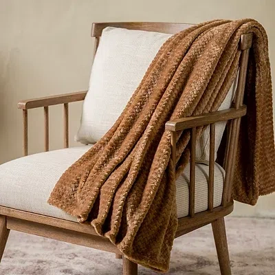 Kirkland's Dreamy Plush Throw In Brown