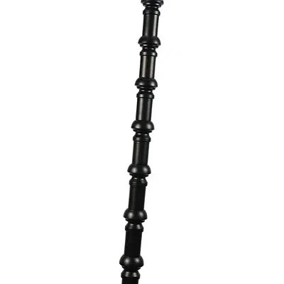 Kirkland's Satin Black Stacked Column Floor Lamp In Multi