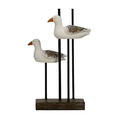 Kirkland's Floating Seagulls Table Lamp In Brown