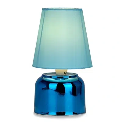 Kirkland's Metallic Mini Lamp In Blue