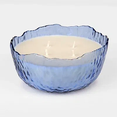 Kirkland's Coastal Tide 4-wick Jar Candle In Blue