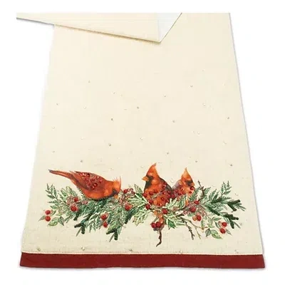 Kirkland's Cardinal And Holly Table Runner In Neutral