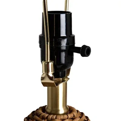 Kirkland's Rattan Ginger Jar Table Lamp In Multi